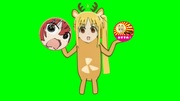 【鹿ミーム】喜多せんべいにおすすめシールを貼るニジカ【餅】