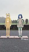 ダンスを踊る虹夏と山田